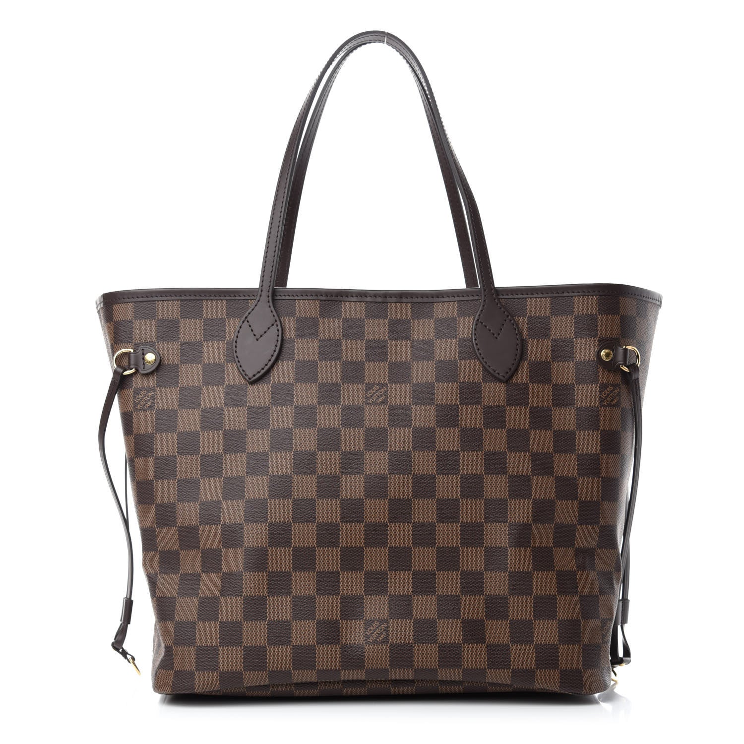 Louis Vuitton Damier Ebene Neo Neverfull MM Rose Ballerine 1 of 11