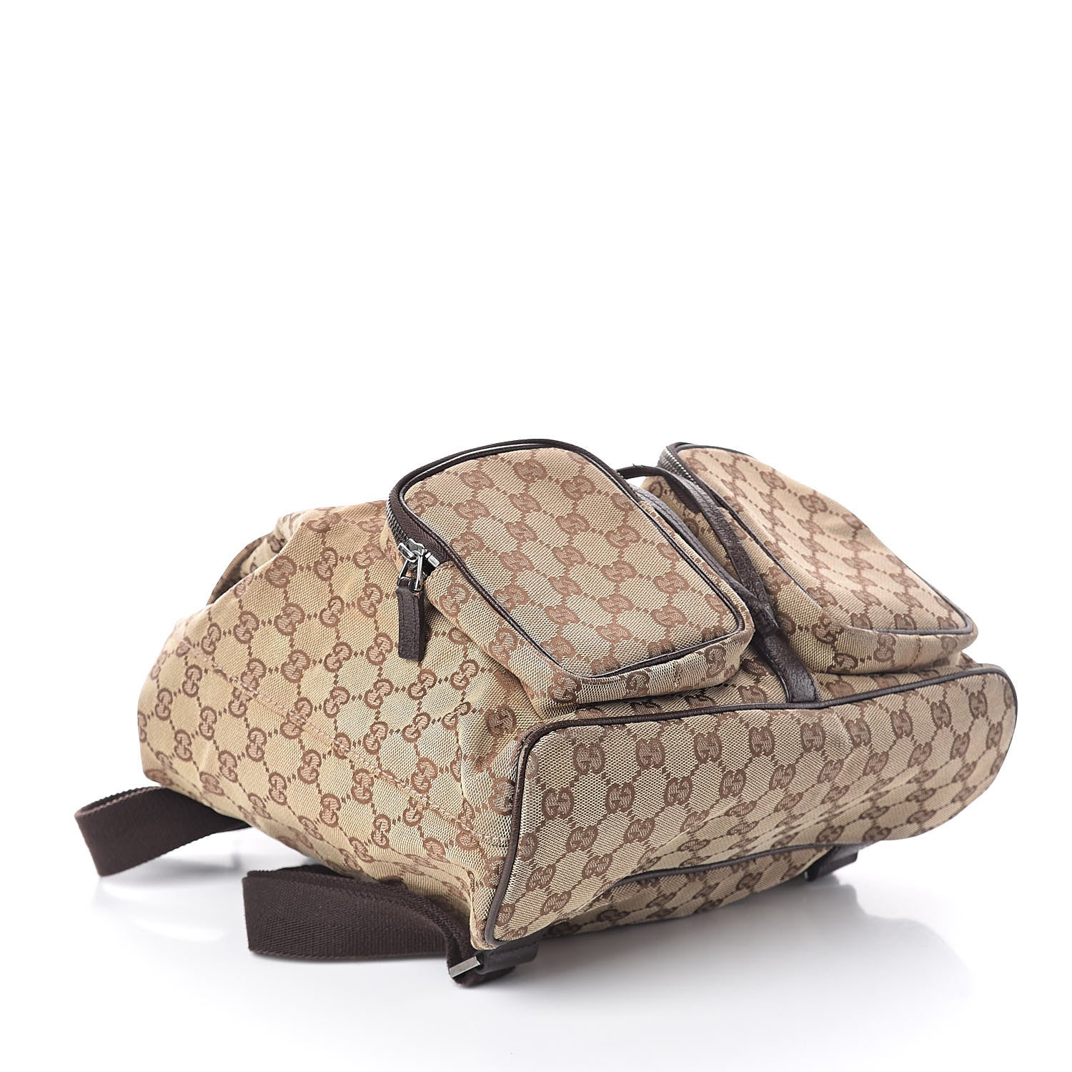 Gucci Monogram Backpack Dark Brown 4 of 9