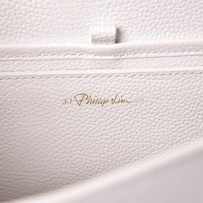 3.1 Phillip Lim 3.1 Textured Calfskin Leigh Top Handle Satchel White 7 of 14