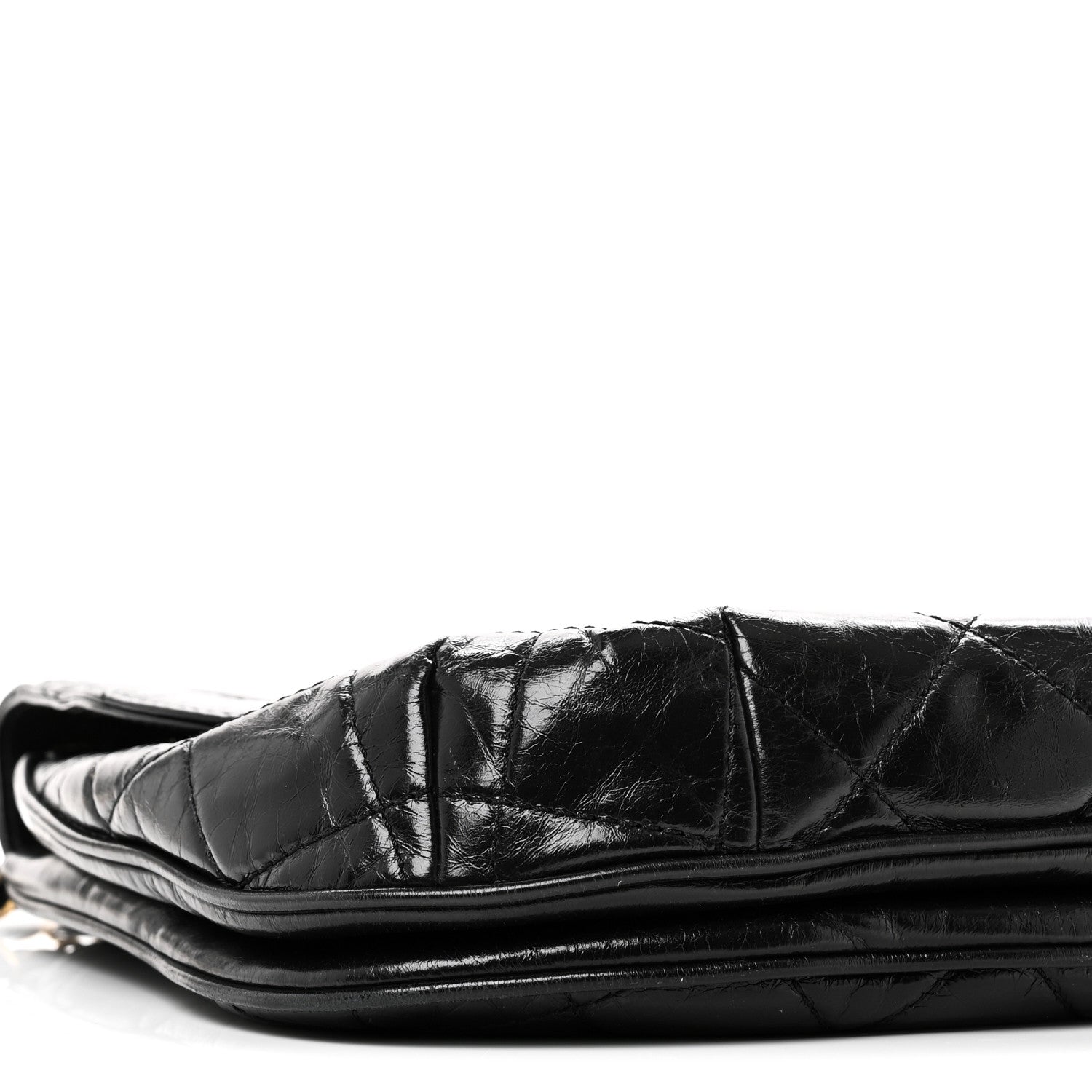 Chanel Glazed Calfskin Quilted Medium Bubble CC Flap Black 9 of 10