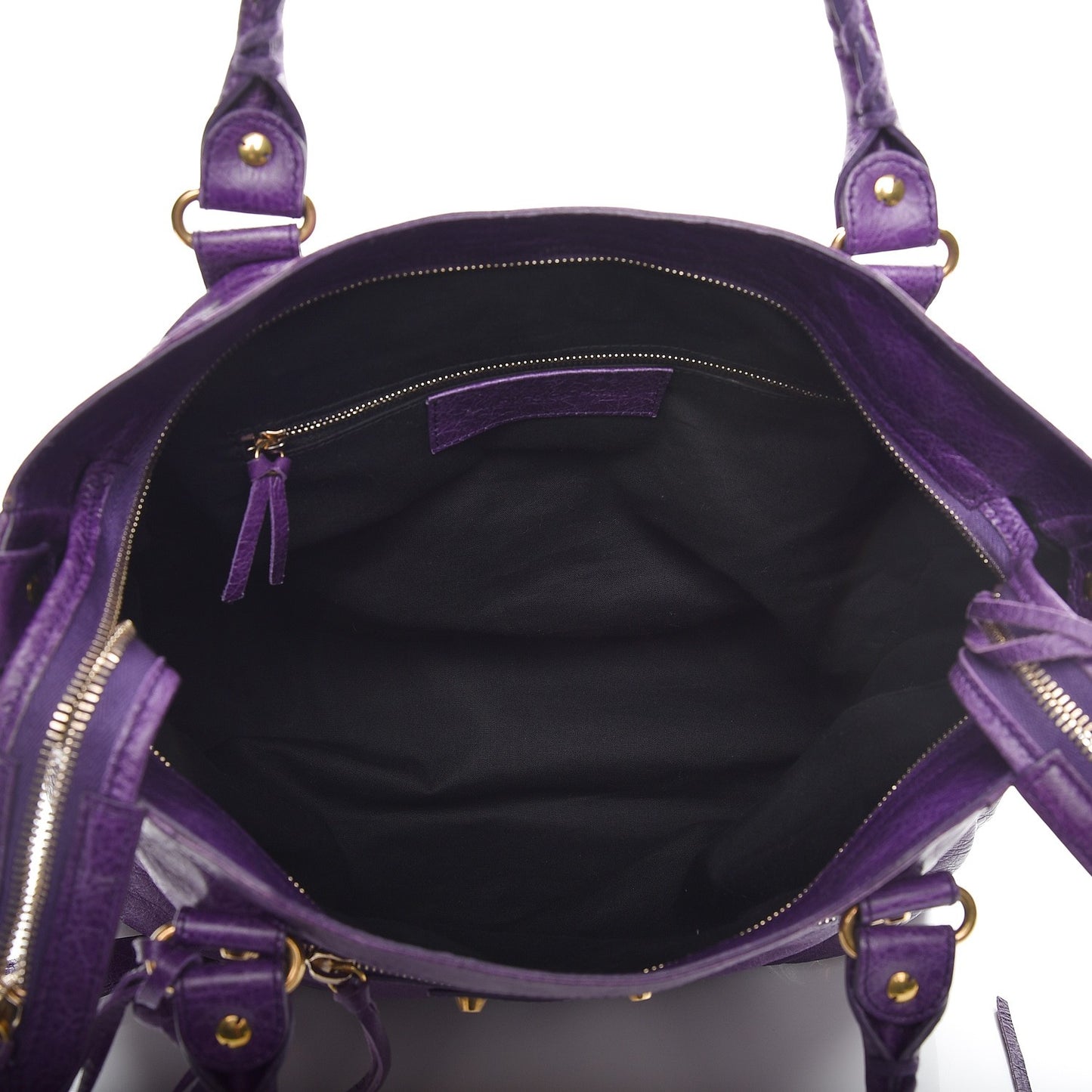 Agneau Classic Gold Hardware Velo Dark Violet