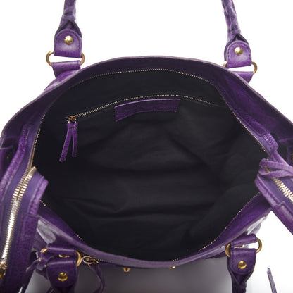 Balenciaga Agneau Classic Gold Hardware Velo Dark Violet 6 of 12