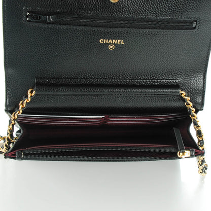 Chanel Caviar Quilted Wallet On Chain WOC Black 5 of 8