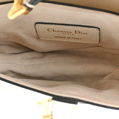 Christian Dior Grained Calfskin Mini Saddle Bag White 5 of 11
