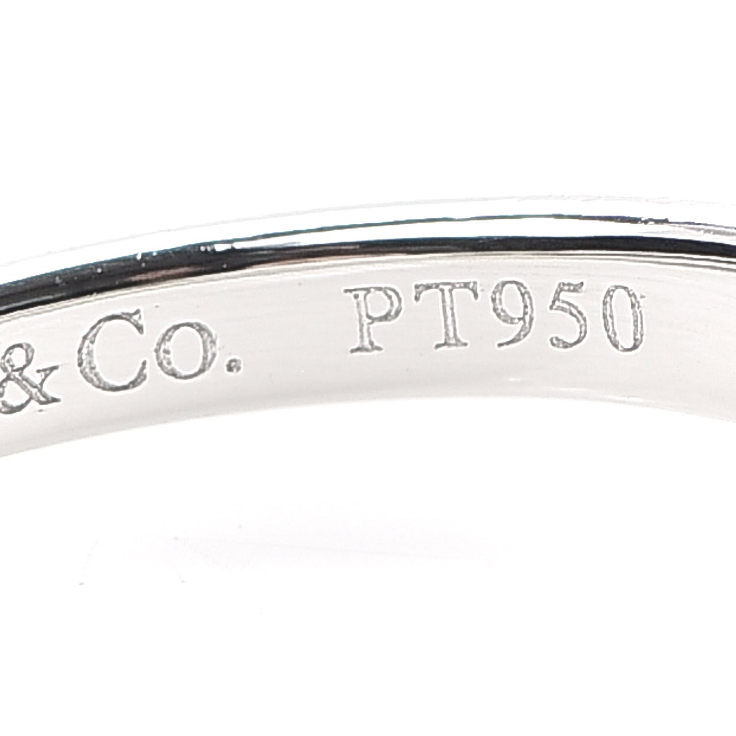 Tiffany Platinum Diamond .34ct Solitaire Engagement Ring 49 4.75 5 of 6