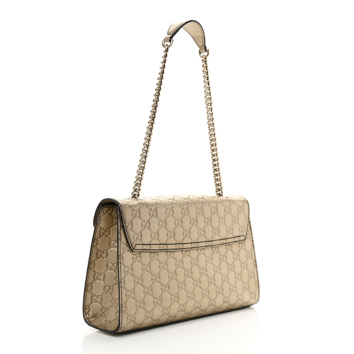 Guccissima Medium Emily Chain Shoulder Bag Gold