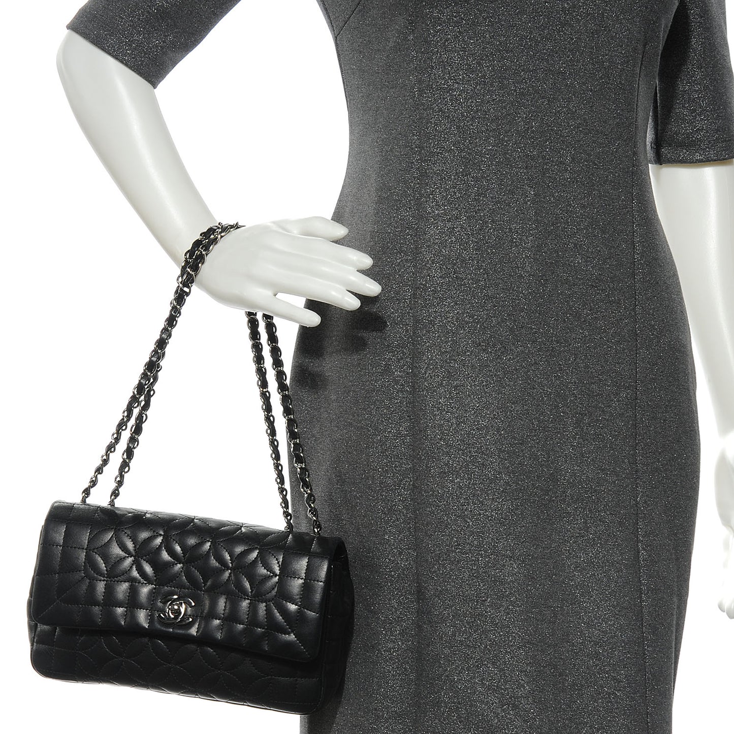 Lambskin Medium Flap Black