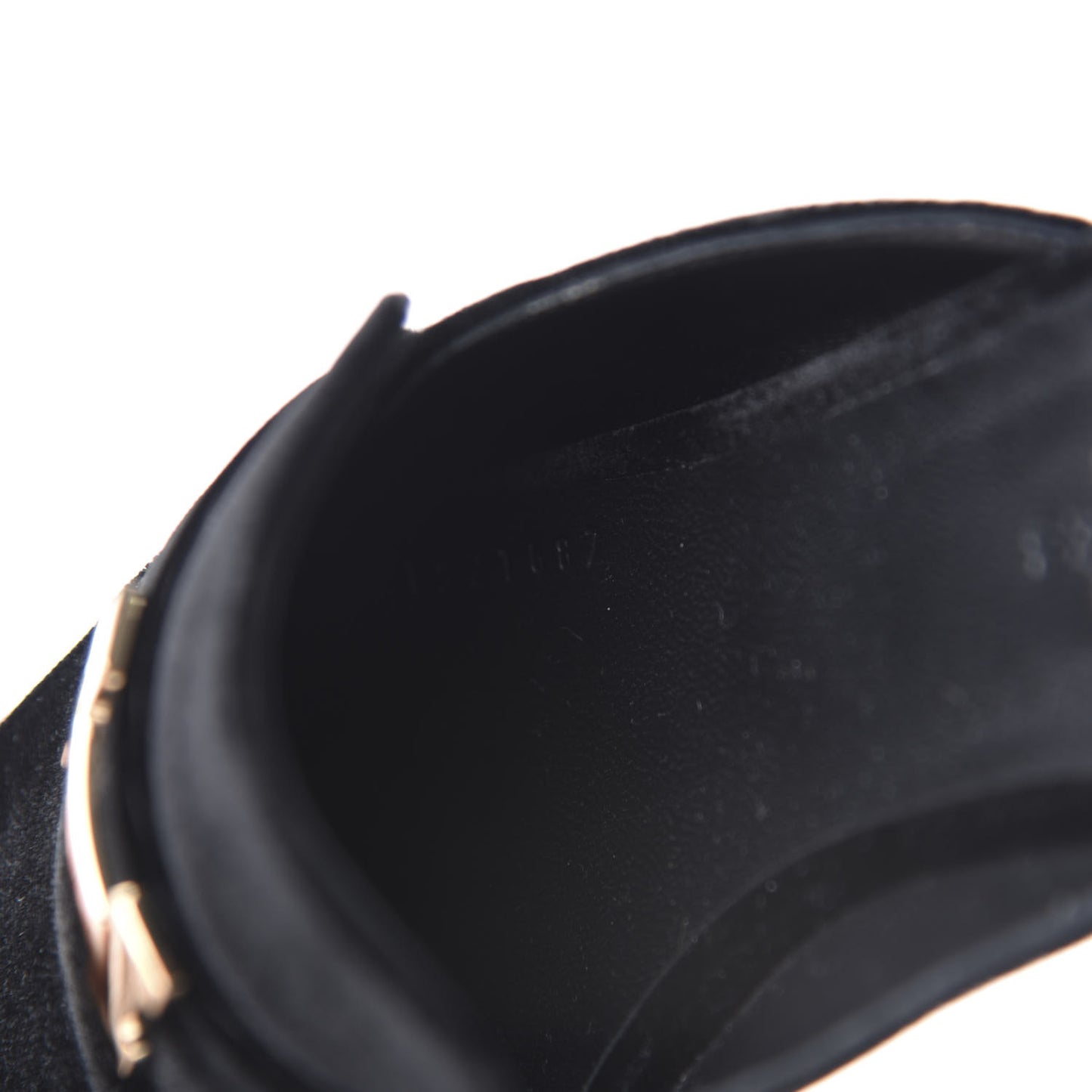 Velvet Trocadero Mule 38 Black