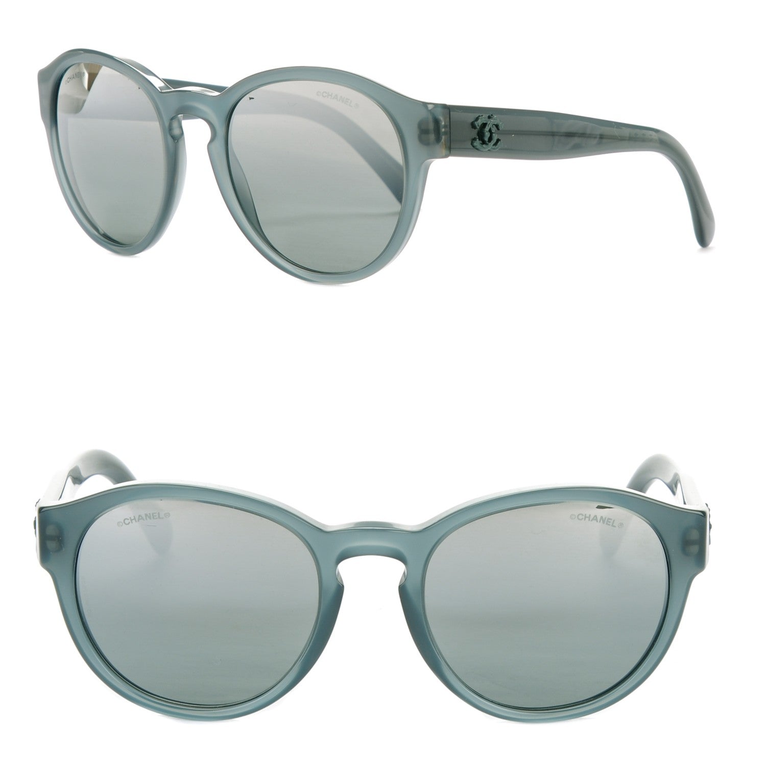 Chanel Acetate Pantos Signature CC Sunglasses 5359 Blue Grey 1 of 4