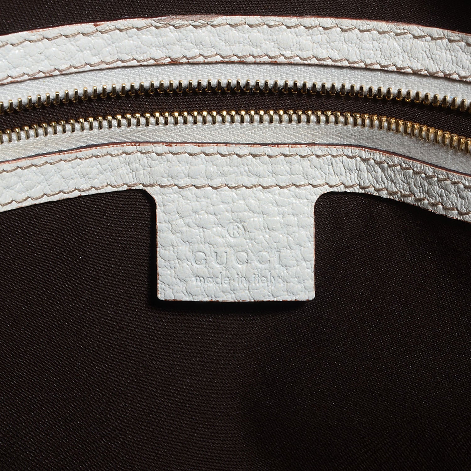 Gucci Leather Hasler Boston White 6 of 7