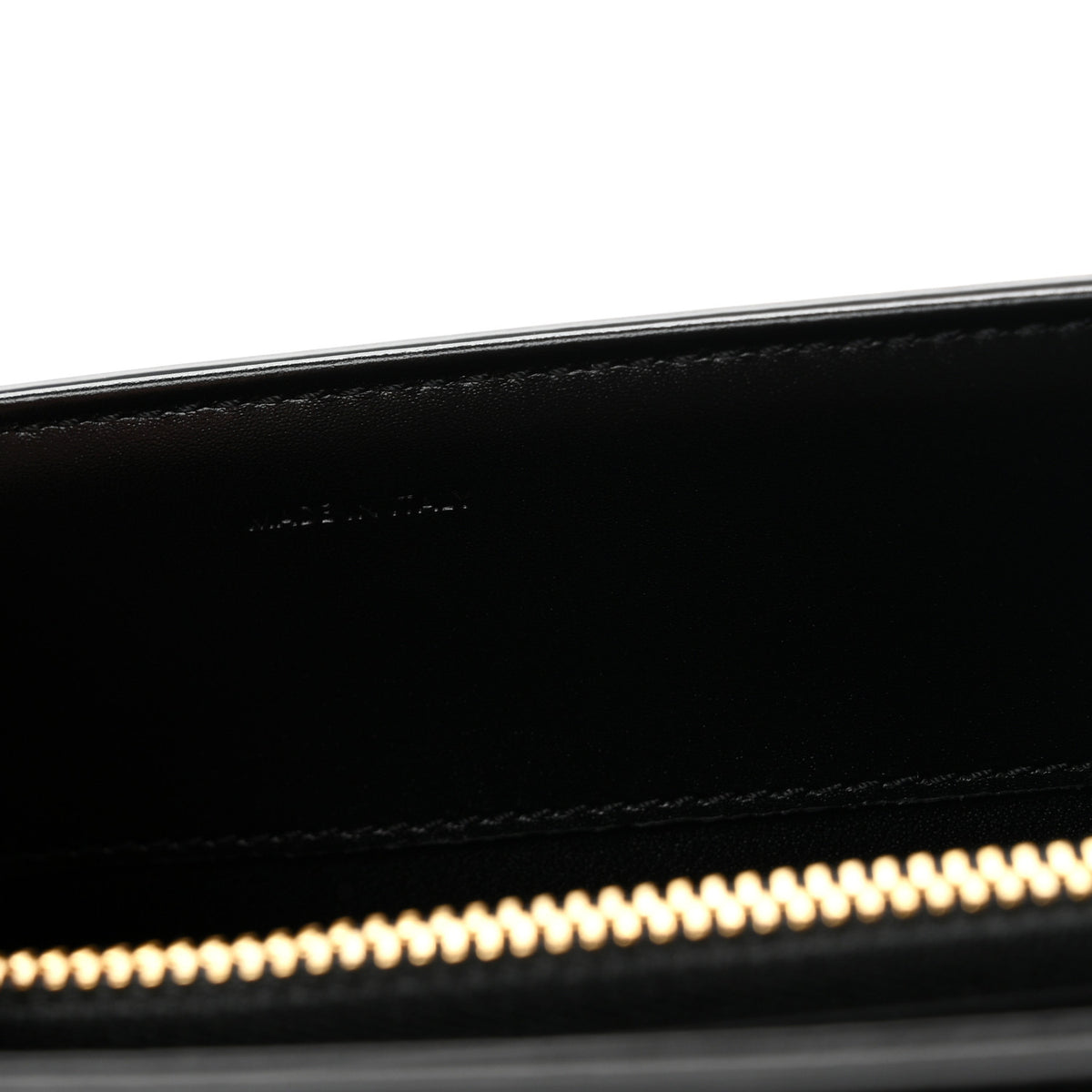 Satinated Calfskin Small 16 Top Handle Bag Black