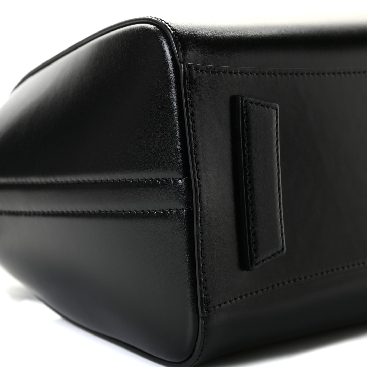 Shiny Lord Calfskin Small Antigona Black