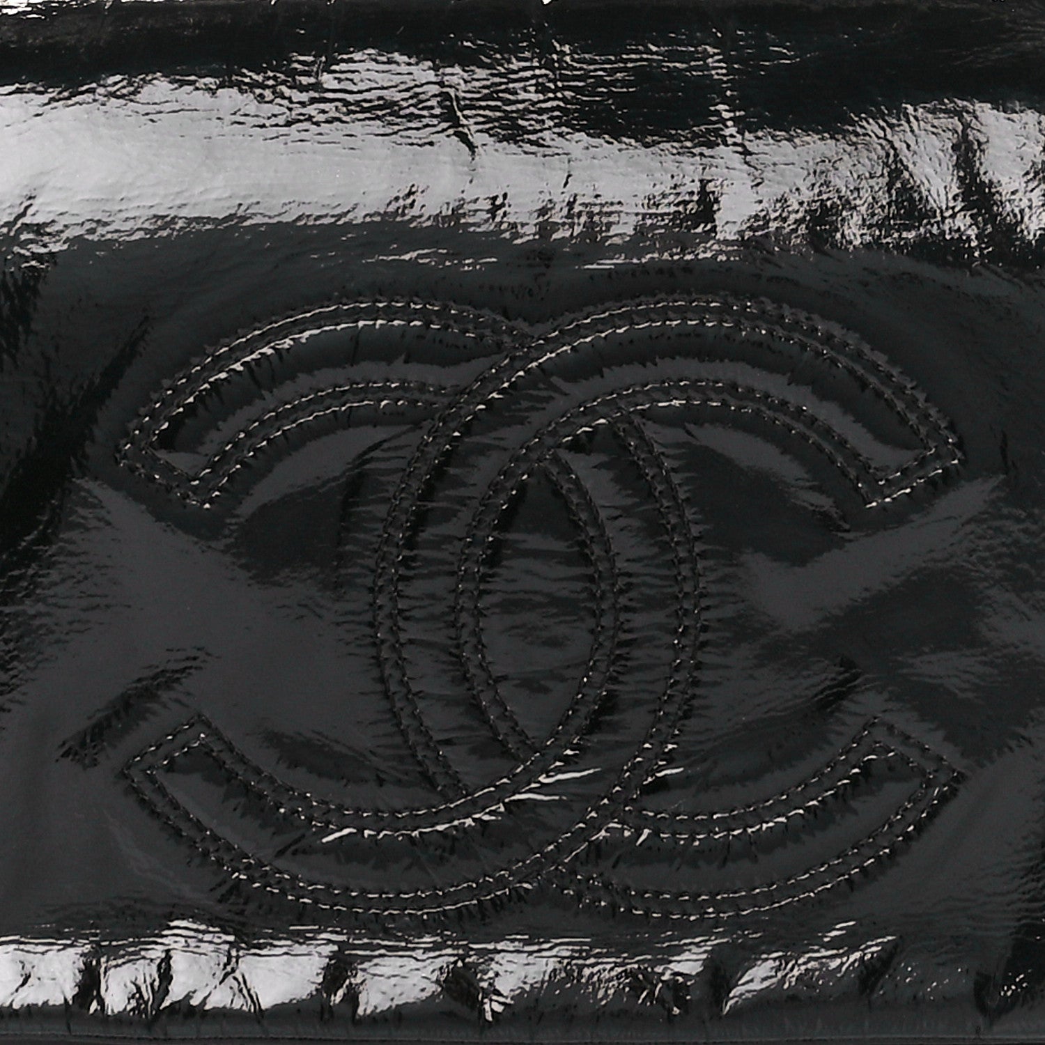 Chanel Vinyl XL Rock and Chain Flap Black 9 of 11