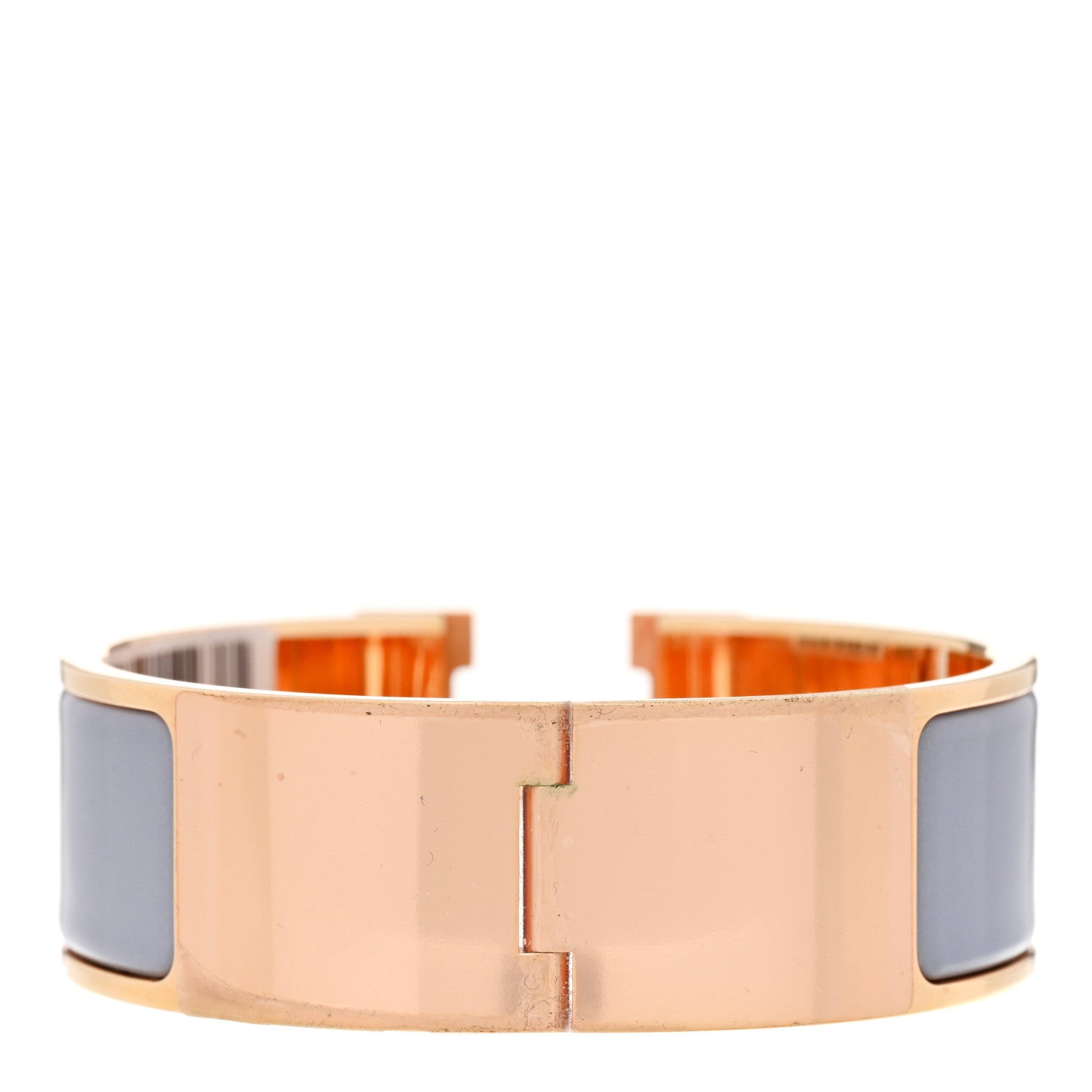 Hermes Enamel Clic Clac H Wide Bracelet PM Bleu Lin 3 of 4