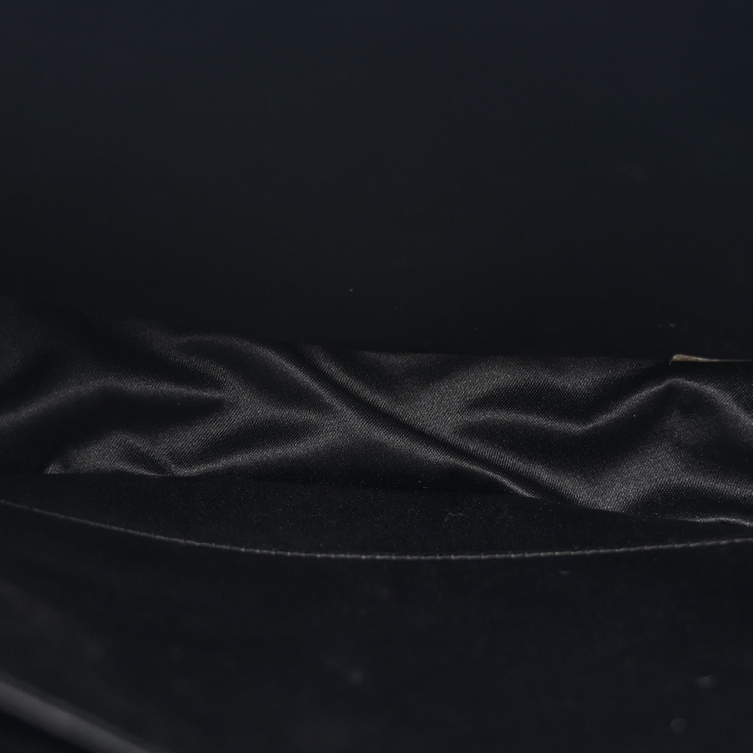 Chanel Satin Quilted Half Moon Flap Black 5 of 14
