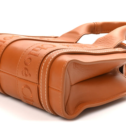 Chloe Calfskin Mini Woody Ribbon Tote Caramel 8 of 8