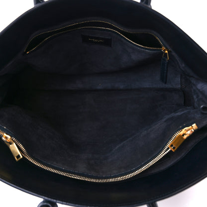 Saint Laurent Calfskin Large Sac de Jour Carryall Navy Blue 5 of 13