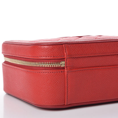 Chanel Caviar Quilted Medium CC Filigree Vanity Case Red 8 of 11