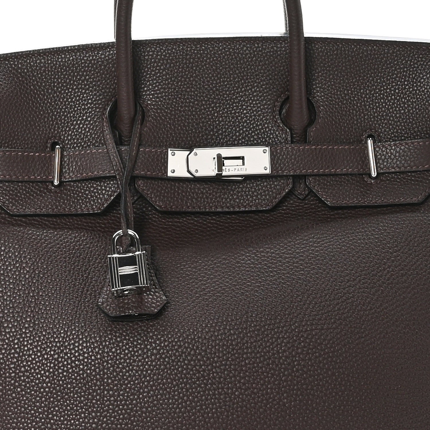 Hermes Togo HAC Birkin 32 Chocolate 8 of 12