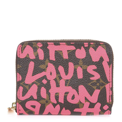 Louis Vuitton Monogram Graffiti Zippy Coin Purse Fuchsia 1 of 7