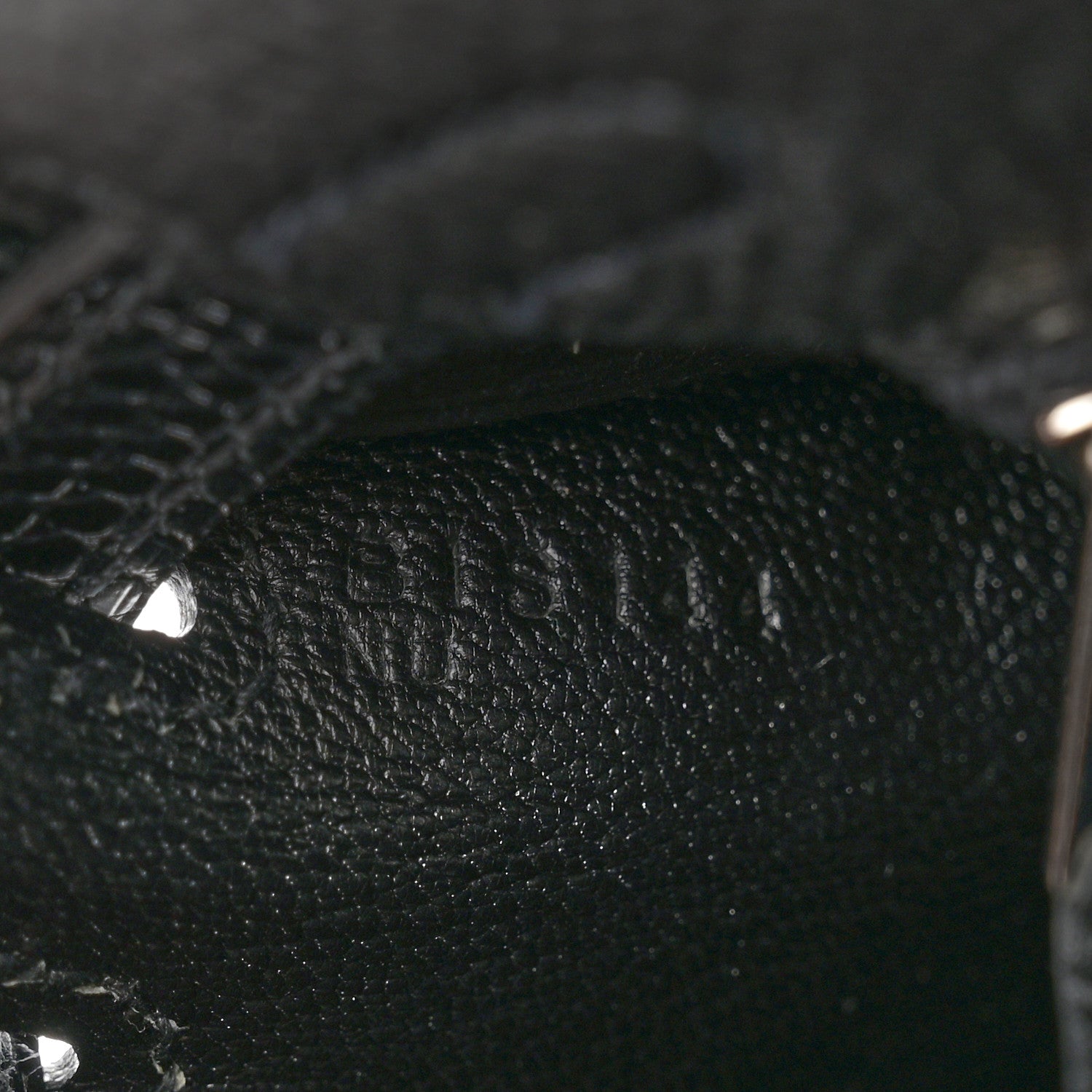 Hermes Togo Lizard Kelly Retourne Touch 25 Black 7 of 11