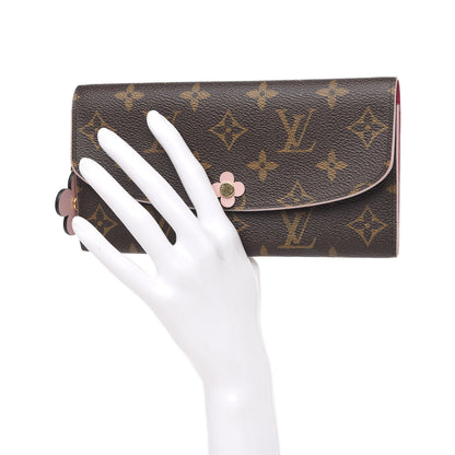 Louis Vuitton Monogram Bloom Flower Emilie Wallet 2 of 9