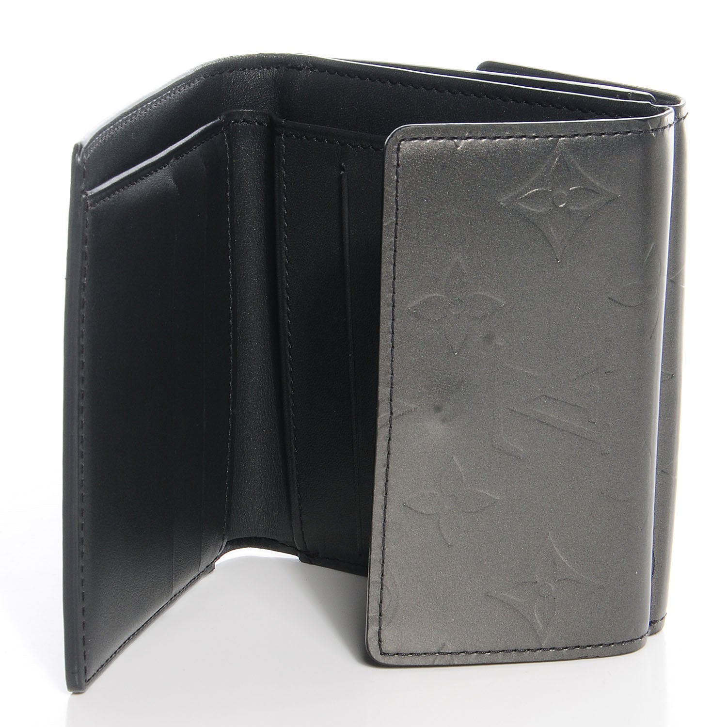 Louis Vuitton Mat Monogram Elise Wallet Black 7 of 8