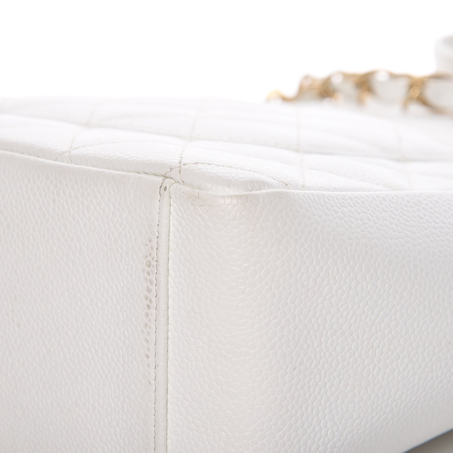 Chanel Caviar Quilted Petit Shopping Tote PST White 19 of 19