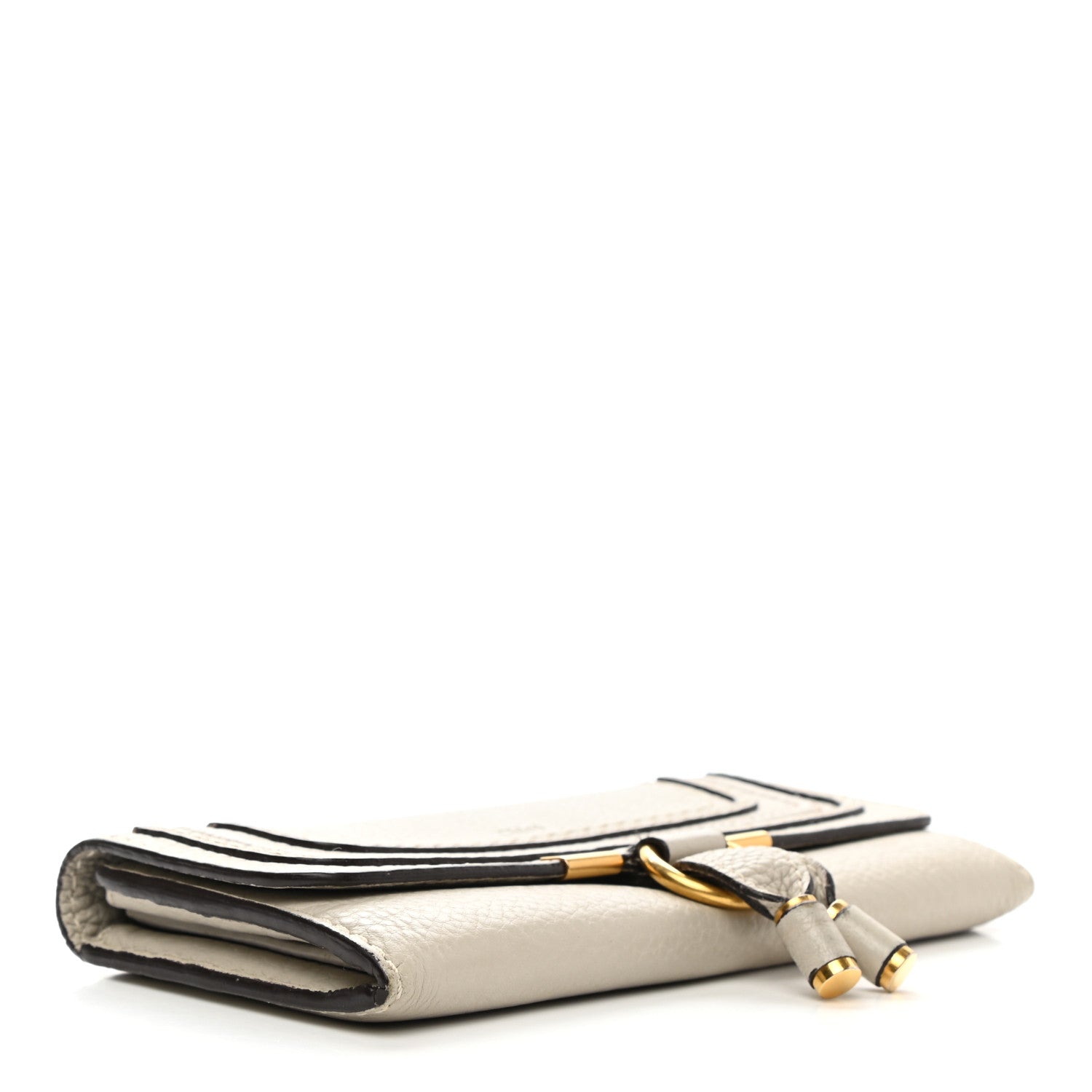Chloe Calfskin Marcie Continental Flap Wallet Dove 4 of 9