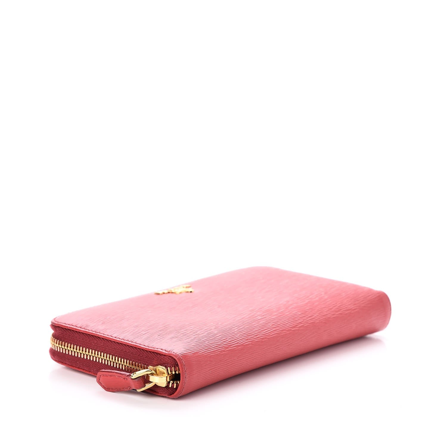 Prada Vitello Move Zip Around Wallet Rosso 4 of 9