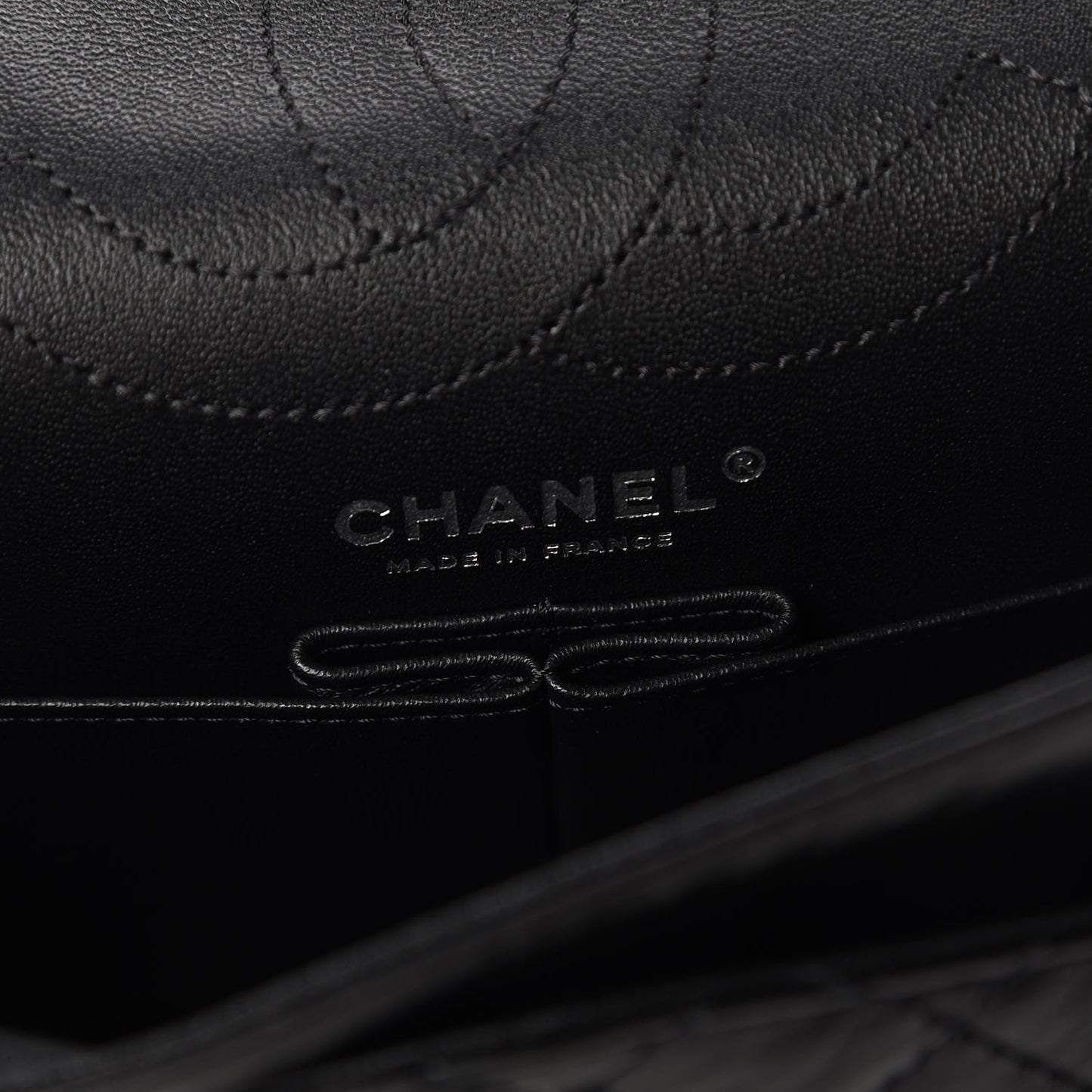 Aged Calfskin Quilted 2.55 Reissue 225 Flap So Black