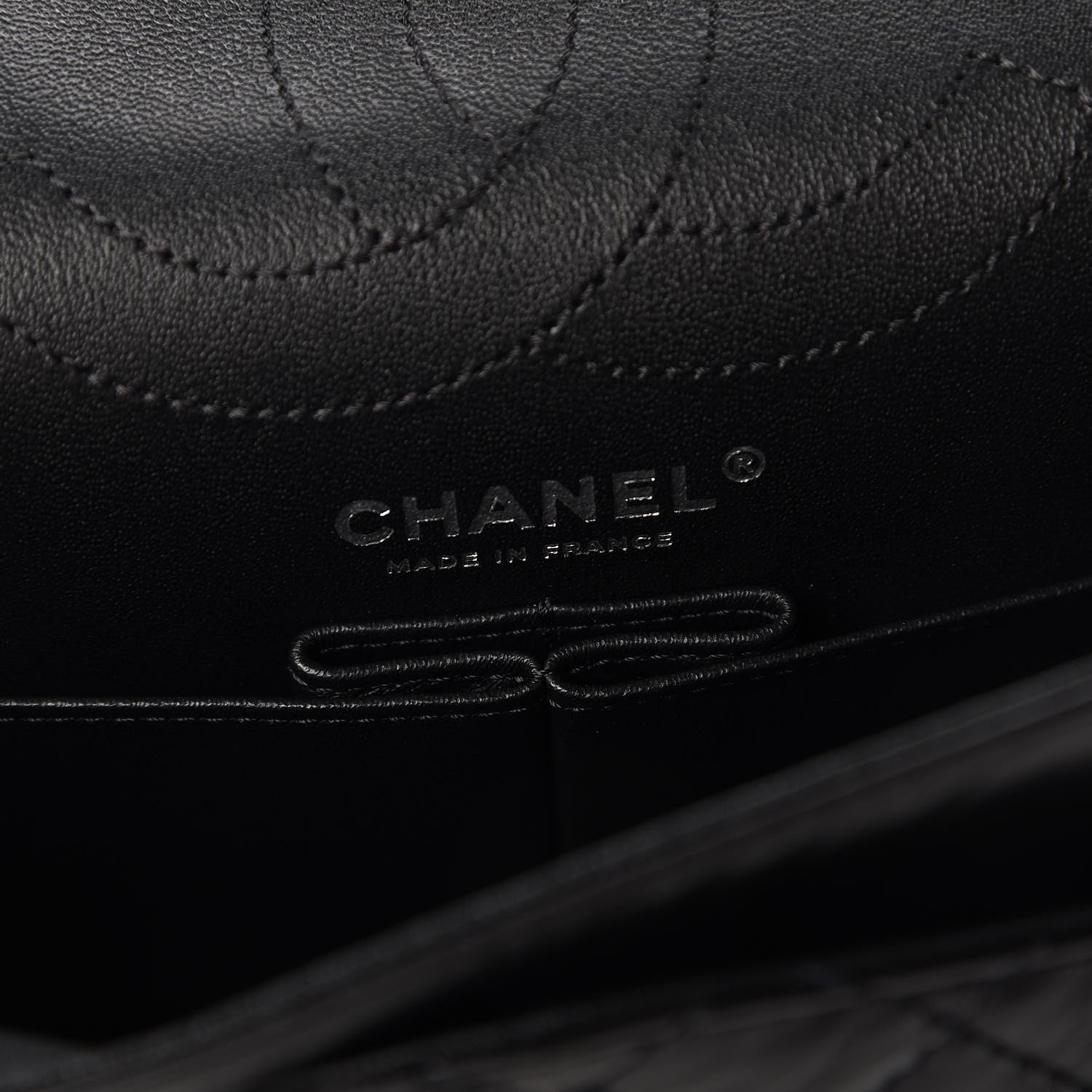 Chanel Aged Calfskin Quilted 2.55 Reissue 225 Flap So Black 9 of 11