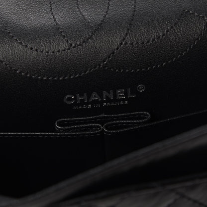 Chanel Aged Calfskin Quilted 2.55 Reissue 225 Flap So Black 9 of 11