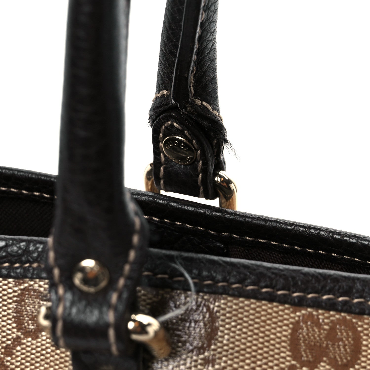 Gucci Crystal Monogram Medium Joy Tote Beige Ebony Testa Di Moro 11 of 11