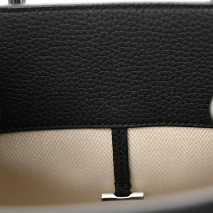 The Row Grained Calfskin Soft Margaux 10 Bag Black 10 of 11