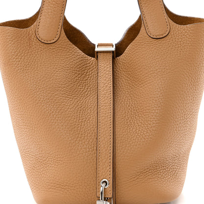 Hermes Taurillon Clemence Picotin Lock 18 PM Biscuit 8 of 11