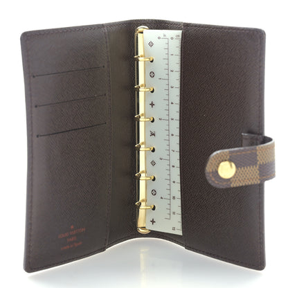 Louis Vuitton Damier Ebene Small Ring Agenda Cover 6 of 9