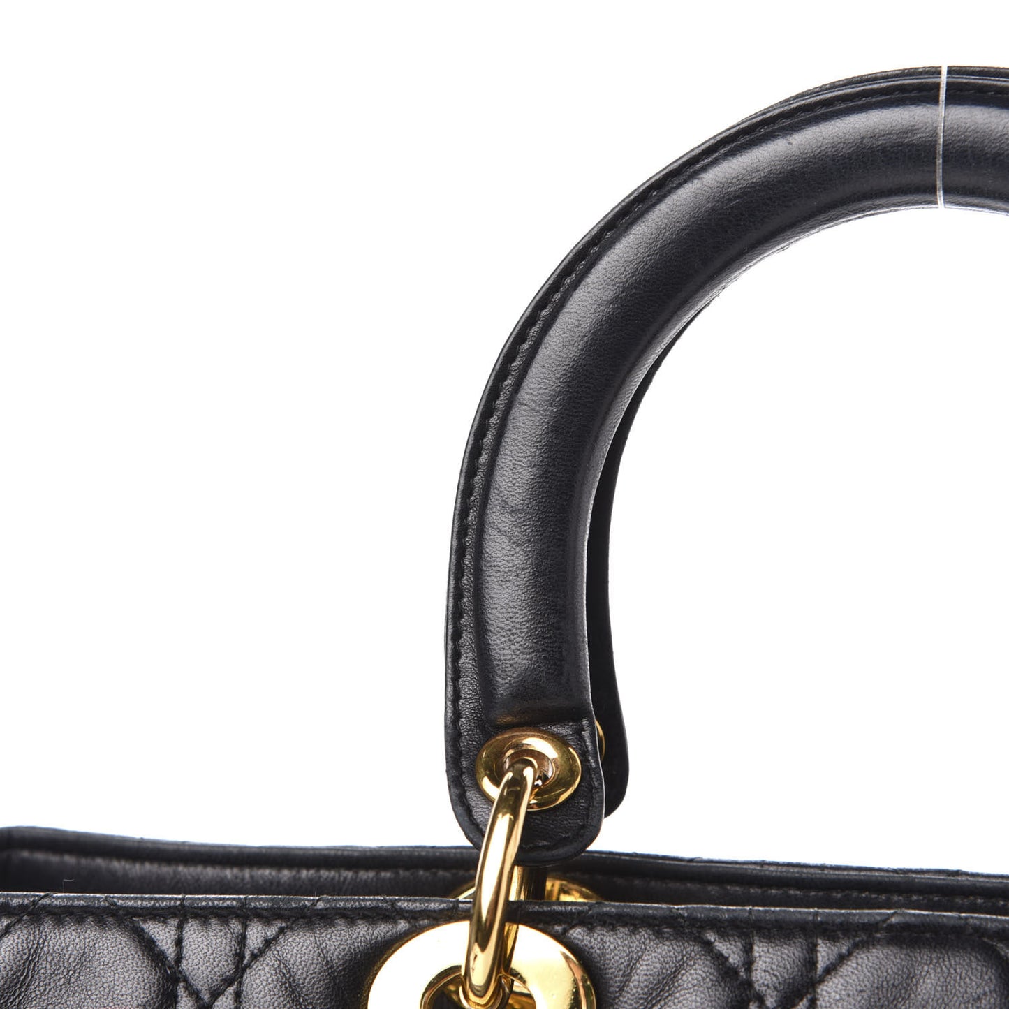 Lambskin Cannage Large Lady Dior Black