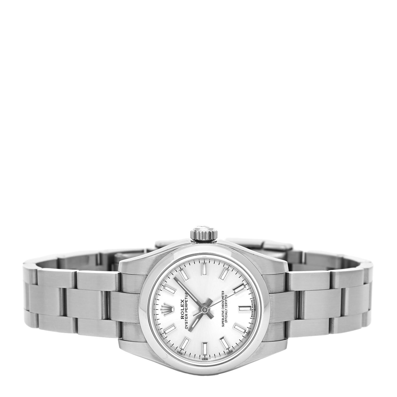 Rolex Stainless Steel 26mm Oyster Perpetual Watch Silver 176200 2 of 4