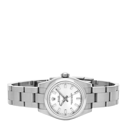 Rolex Stainless Steel 26mm Oyster Perpetual Watch Silver 176200 2 of 4