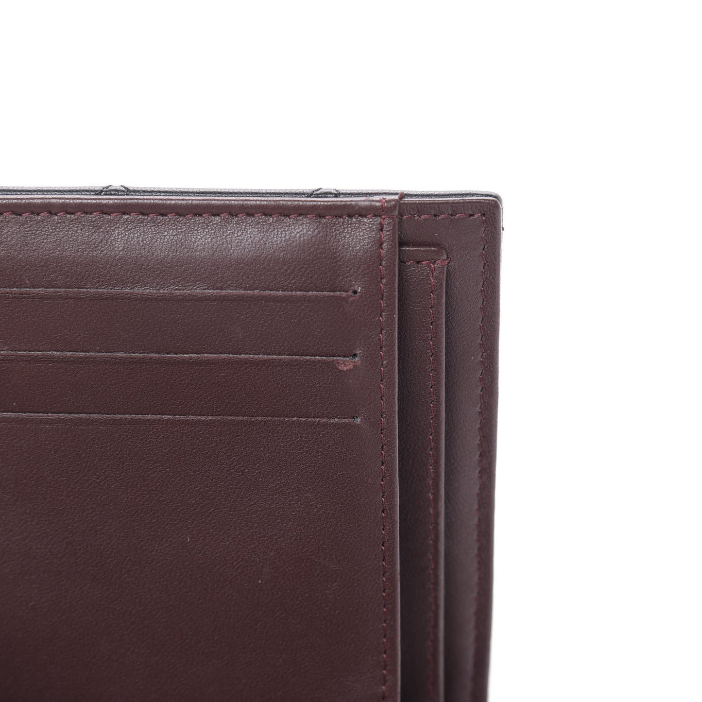 Lambskin Quilted Compact Flap Wallet Black