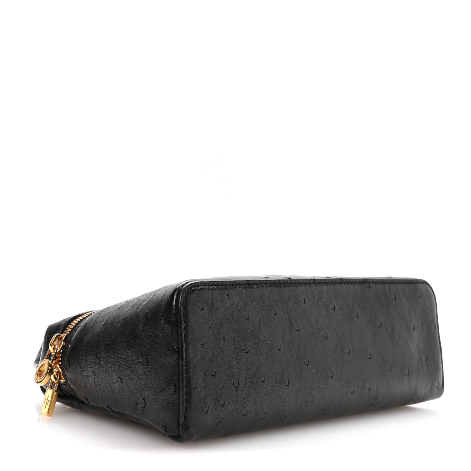 Loro Piana Ostrich L19 Extra Pocket Pouch Black 4 of 9