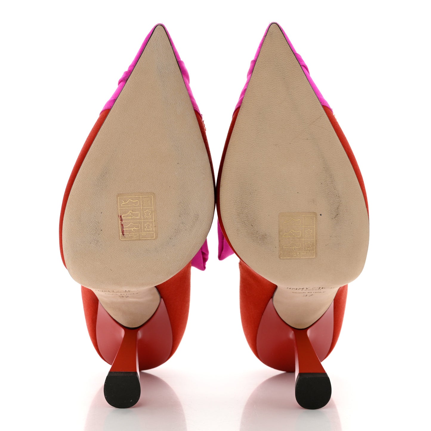 Satin Embellished Lyz 100 Pumps 37 Fuchsia