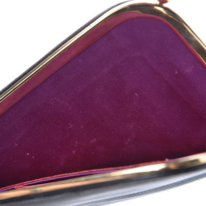 Valentino Garavani Lizard Crystal Snake Bangle Clutch Black 8 of 15