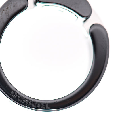 Chanel 18K White Gold Black Ceramic Diamond Ultra Ring 49 4.75 4 of 4