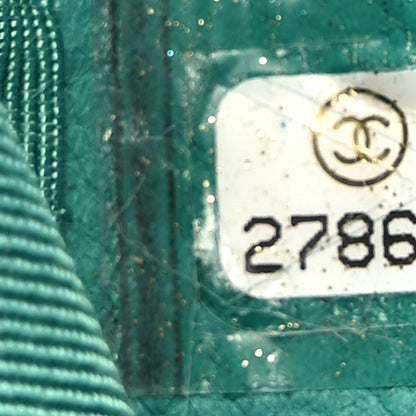 Chanel Caviar Chevron Quilted Small Boy Flap Green 7 of 9