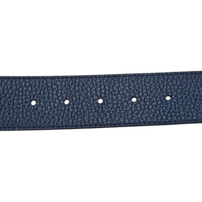 Louis Vuitton Taurillon Calfskin 30mm LV Initiales Reversible Belt 90 36 Navy 3 of 5