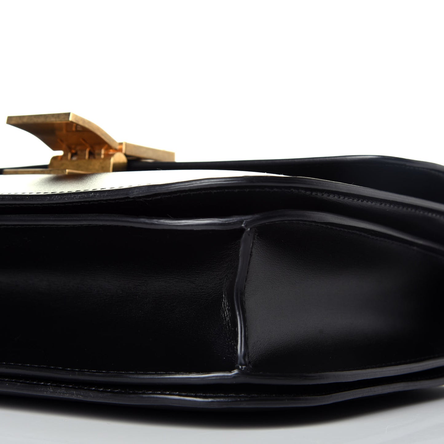 Box Calfskin Medium Classic Box Flap Bag Black