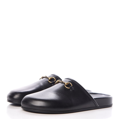 Gucci Malaga Kid Horsebit River Slippers 37 Black 3 of 11