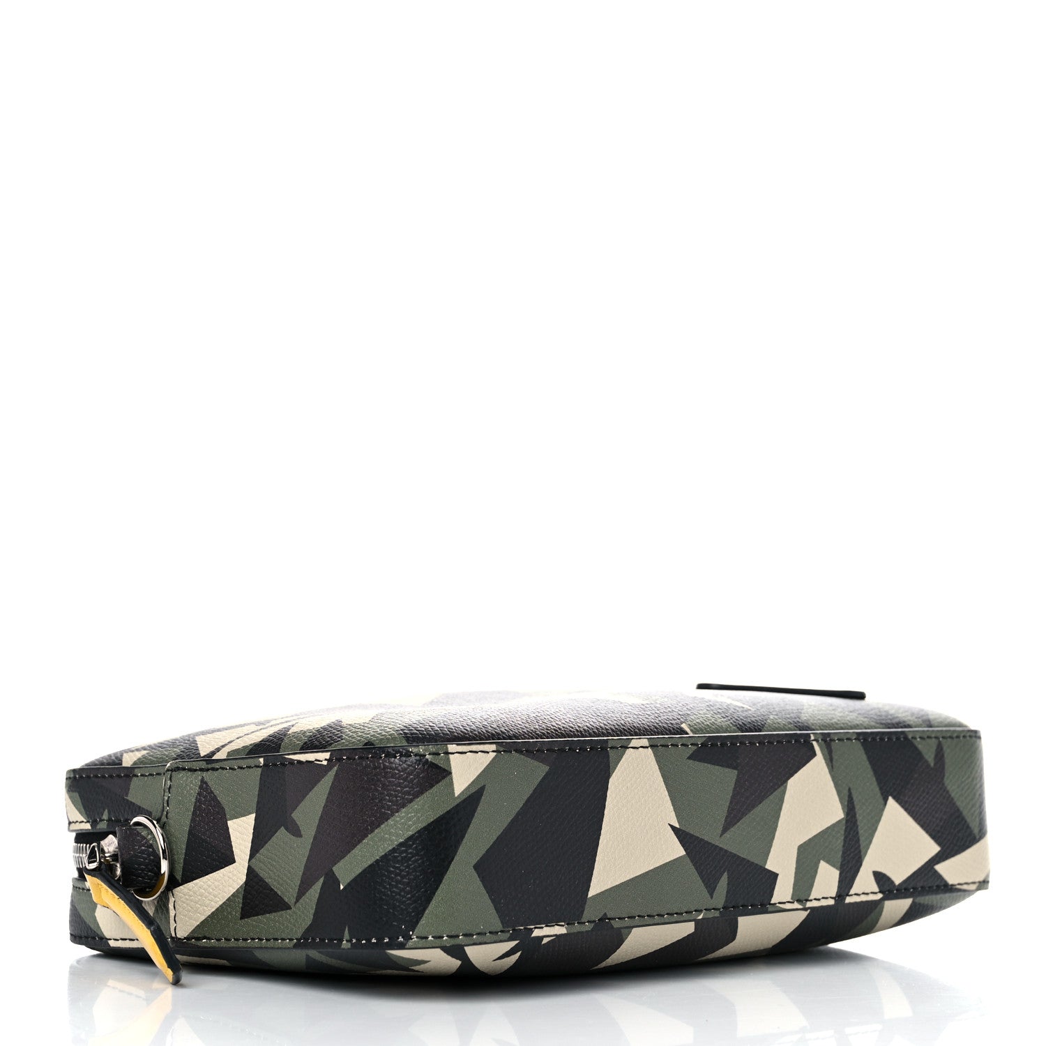 Fendi Textured Calfskin Bugs Camouflage Medium Camera Case Multicolor Military 3 of 13